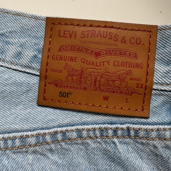 Levi's 501 Original Cropped Women's Jeans size 27 x 26 Ojai Luxor Ra - Picture 8 of 10